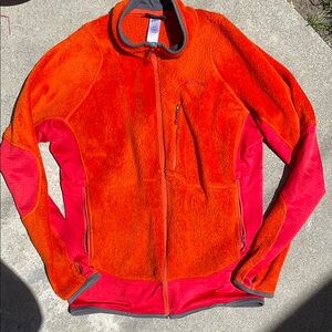 Patagonia Polartec Thermal Pro Orange and Red Fleece